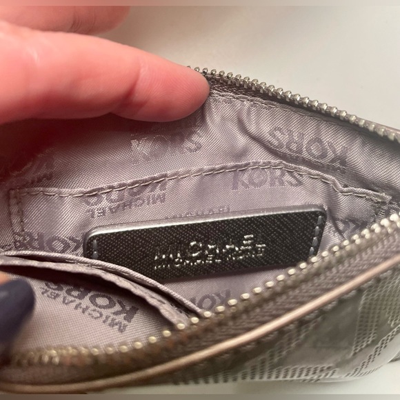 Michael Kors Metallic Silver Wristlet - Picture 4 of 6
